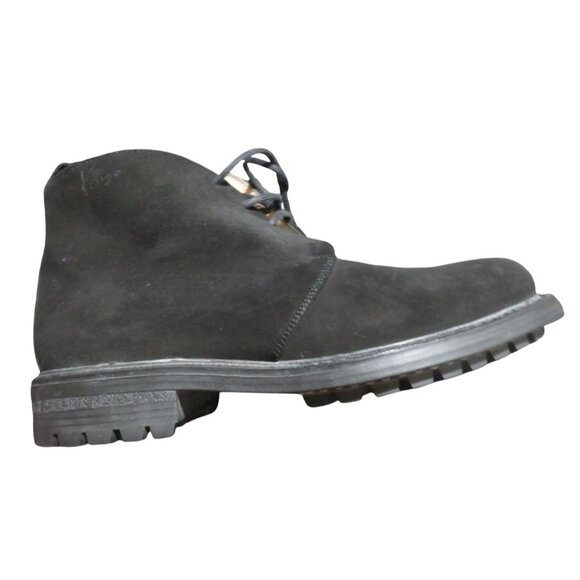 KENZO Homme Black Italian Suede Leather lace up dress boots size 43 or US 10 - Picture 9 of 10